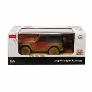 Imagine MASINA CU TELECOMANDA JEEP WRANGLER MUDDY ROSU CU SCARA 1 LA 24