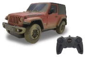 Imagine MASINA CU TELECOMANDA JEEP WRANGLER MUDDY ROSU CU SCARA 1 LA 24