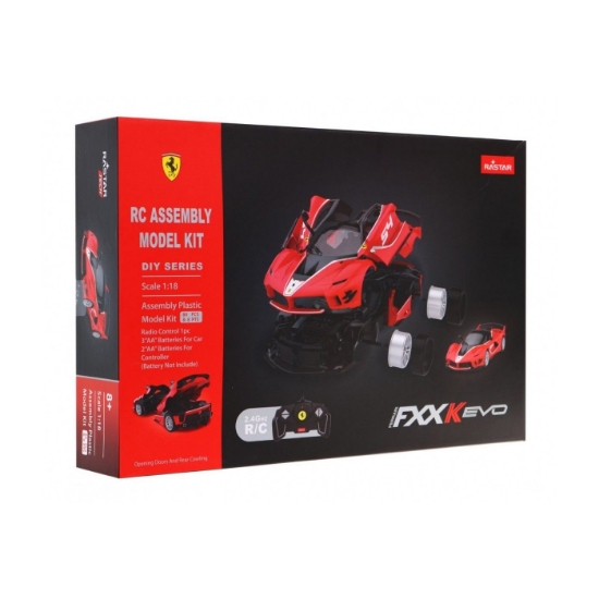 Imagine MASINUTA CONSTRUIBILA CU TELECOMANDA FERRARI FXXK EVO SCARA 1 LA 18