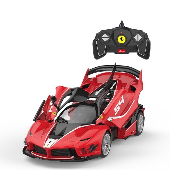 Imagine MASINUTA CONSTRUIBILA CU TELECOMANDA FERRARI FXXK EVO SCARA 1 LA 18