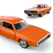 Imagine MASINUTA METALICA DODGE CHARGER R/T 1970 PORTOCALIU SCARA 1 LA 36