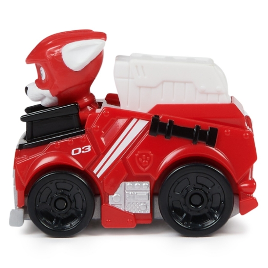 Imagine Patrula Căţeluşilor Pup Squad Racers vehicul metalic Marshall scara 1:55