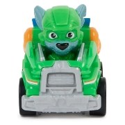 Imagine Patrula Căţeluşilor Pup Squad Racers vehicul metalic Rocky scara 1:55