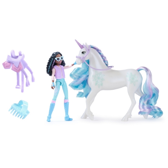 Imagine UNICORN ACADEMY SET UNICORN GLACIER SI PAPUSA LAYLA