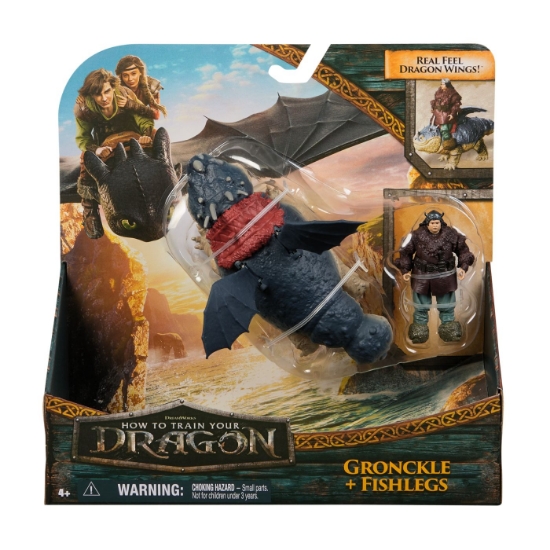 Imagine CUM SA ITI DRESEZI DRAGONUL SET DRAGON GRONCKLE SI FIGURINA VIKING FISHLEGS