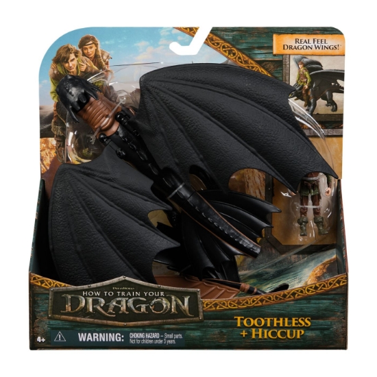 Imagine CUM SA ITI DRESEZI DRAGONUL SET DRAGON TOOTHLESS SI FIGURINA VIKING HICCUP