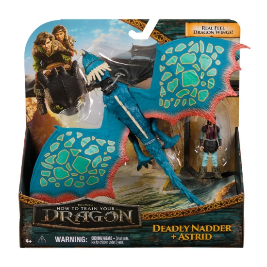 Imagine CUM SA ITI DRESEZI DRAGONUL SET DRAGON DEADLY NADDER SI FIGURINA VIKING ASTRID
