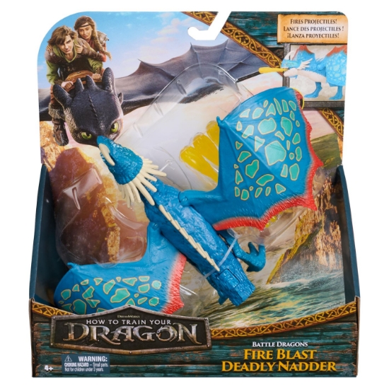 Imagine CUM SA ITI DRESEZI DRAGONUL LUPTA DRAGONILOR FIGURINA DRAGON DEADLY NADDER 26.5 CM