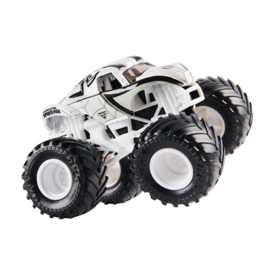 Imagine Monster Jam Marvel camion gigant Amazing Spider Man roșu scară 1 la 64