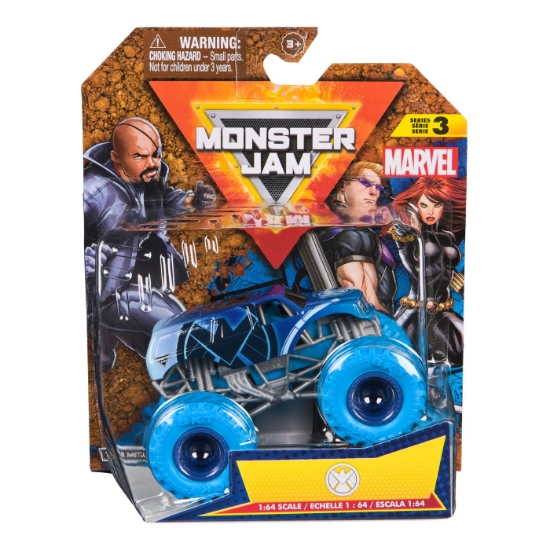 Imagine MONSTER JAM MARVEL CAMION GIGANT SHIELD SCARA 1 LA 64