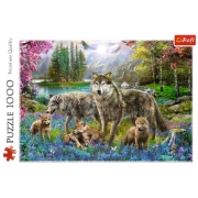 Imagine Puzzle Trefl 1000 – Familie de lupi