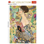 Imagine PUZZLE TREFL 1000 ART COLLECTION GUSTAV KLIMT DOAMNA CU EVANTAI