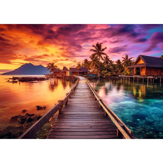 Imagine PUZZLE TREFL 1000 INSULA PARADISULUI