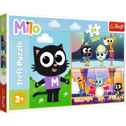 Imagine PUZZLE TREFL 24 MAXI PLANETA MILO AVENTURILE MOTANULUI MILO