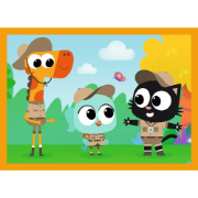 Imagine PUZZLE TREFL 4IN1 PLANETA MILO INTALNIRE CU MILO SI PRIETENII
