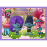 Imagine PUZZLES 4IN1 TROLII AVENTURILE TROLILOR COLORATI
