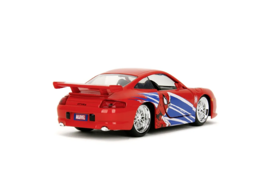 Imagine Jada Marvel Spider-Man Porsche 911 GT3 RS – scară 1:32
