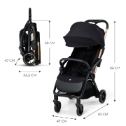 Imagine CARUCIOR SPORT KINDERKRAFT APINO, 0-22 KG, RAVEN BLACK