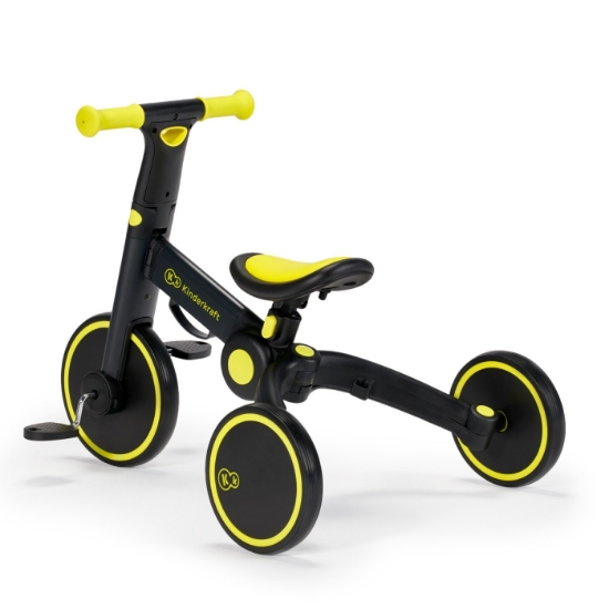 Imagine Bicicleta de echilibru / tricicletă Kinderkraft 4TRIKE, Black Volt