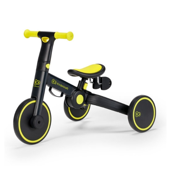 Imagine Bicicleta de echilibru / tricicletă Kinderkraft 4TRIKE, Black Volt