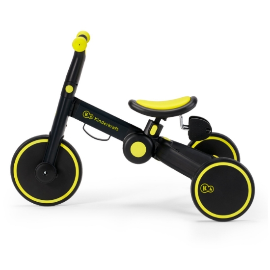 Imagine Bicicleta de echilibru / tricicletă Kinderkraft 4TRIKE, Black Volt
