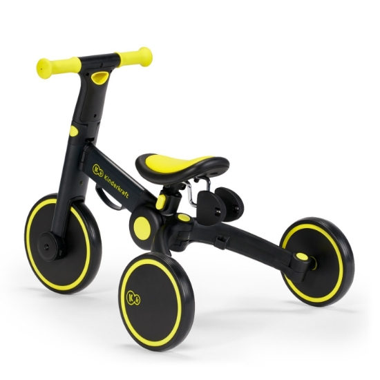 Imagine Bicicleta de echilibru / tricicletă Kinderkraft 4TRIKE, Black Volt