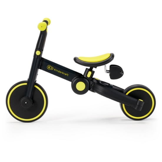 Imagine Bicicleta de echilibru / tricicletă Kinderkraft 4TRIKE, Black Volt