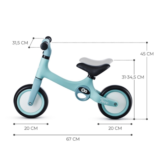 Imagine Bicicleta de echilibru Kinderkraft TOVE, Summer Mint