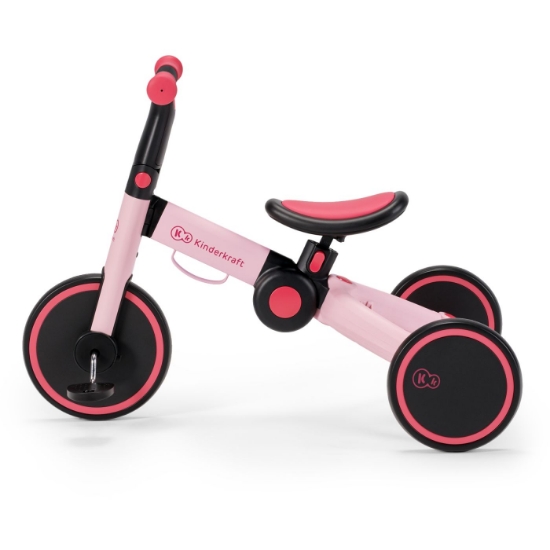 Imagine Bicicleta de echilibru / tricicletă Kinderkraft 4TRIKE, Candy Pink
