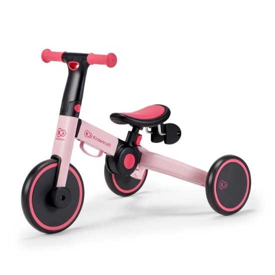 Imagine Bicicleta de echilibru / tricicletă Kinderkraft 4TRIKE, Candy Pink