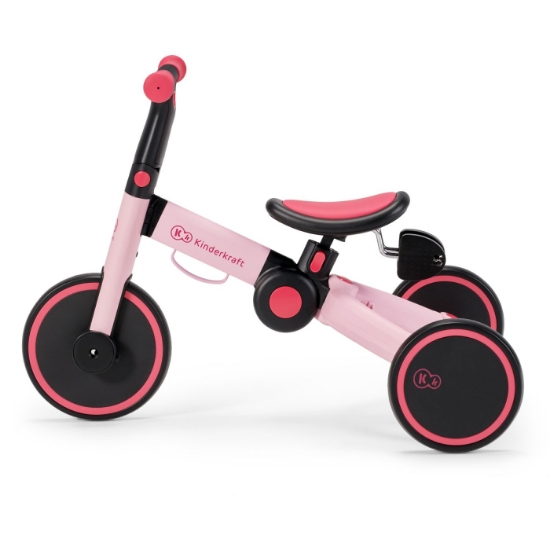 Imagine Bicicleta de echilibru / tricicletă Kinderkraft 4TRIKE, Candy Pink