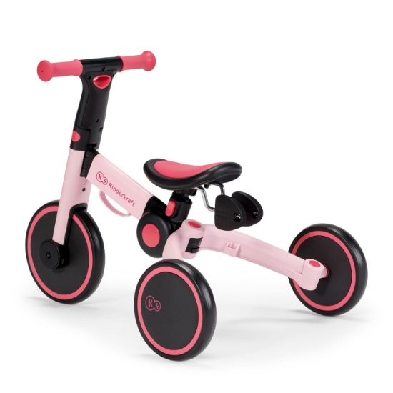 Imagine Bicicleta de echilibru / tricicletă Kinderkraft 4TRIKE, Candy Pink