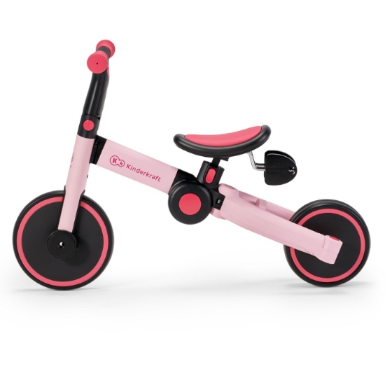 Imagine Bicicleta de echilibru / tricicletă Kinderkraft 4TRIKE, Candy Pink