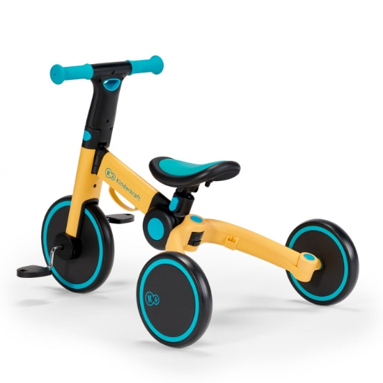 Imagine Bicicleta de echilibru / tricicleta Kinderkraft 4TRIKE, Primrose Yellow