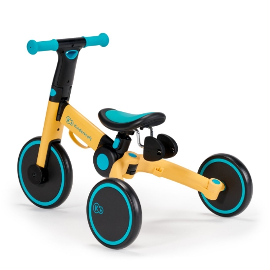 Imagine Bicicleta de echilibru / tricicleta Kinderkraft 4TRIKE, Primrose Yellow
