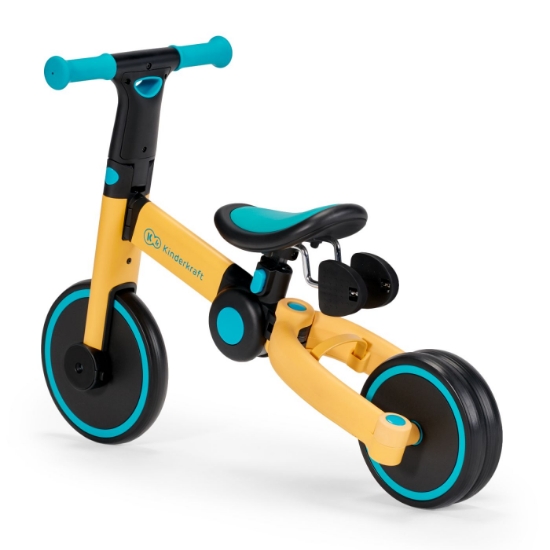 Imagine Bicicleta de echilibru / tricicleta Kinderkraft 4TRIKE, Primrose Yellow