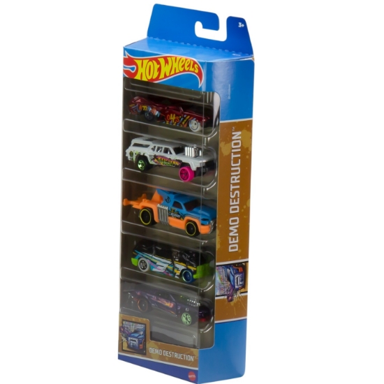Imagine Set 5 mașini Hot Wheels Demo Destruction