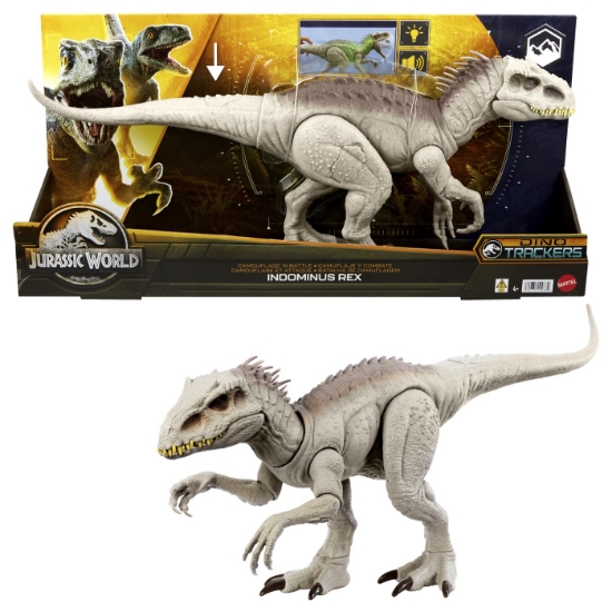 Imagine JURASSIC WORLD DINO TRACKERS CAMOUFLAGE BATTLE INDOMINUS REX
