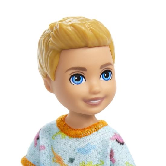 Imagine BARBIE PAPUSA CHELSEA BAIAT BLOND CU OCHI ALBASTRI