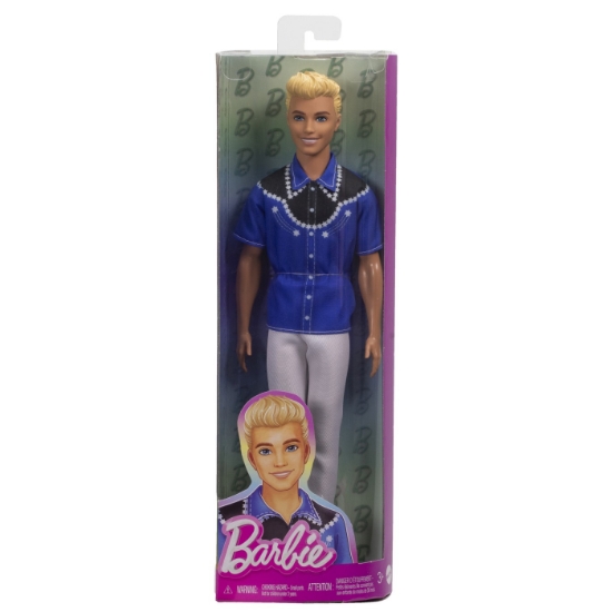 Imagine BARBIE PAPUSA BAIAT FASHIONISTAS IN COSTUM DE COWBOY
