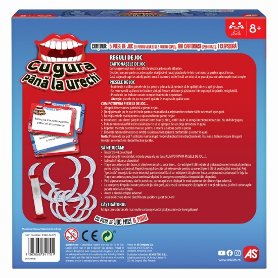 Imagine  Joc Cu gura până la urechi pentru adulți și copii