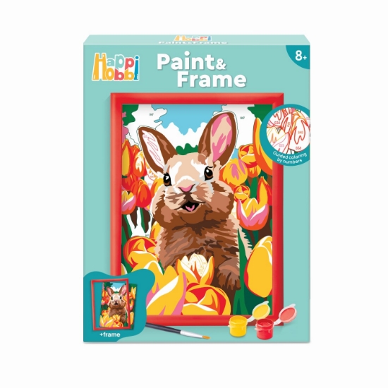 Imagine Happi Hobbi Pictează și înramează Iepuraș Vesel