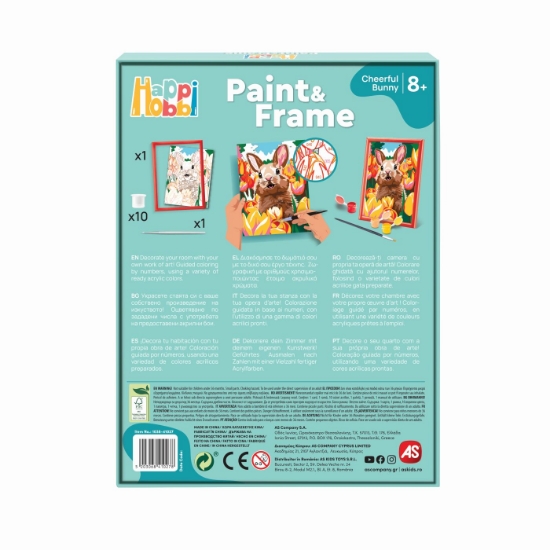 Imagine Happi Hobbi Pictează și înramează Iepuraș Vesel