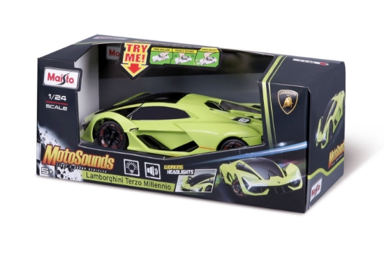 Imagine MAISTO MASINUTA CU SUNETE SI LUMINI LAMBORGHINI TERZO MILLENNIO SCARA 1 LA 24