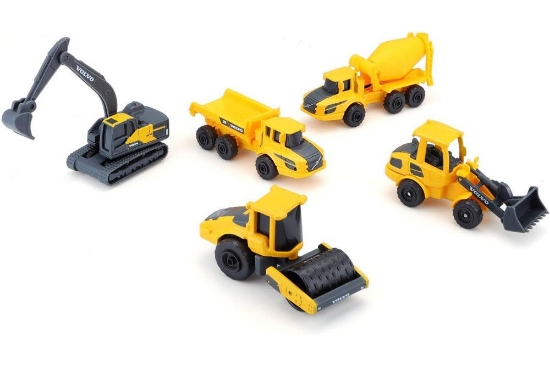 Imagine Maisto Set 5 utilaje de construcții Volvo