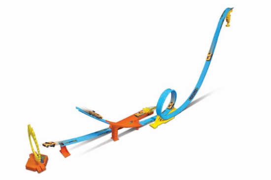 Imagine Maisto Power Circuit Raceway – circuit acrobații cu buclă și lansare