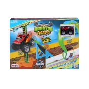 Imagine MAISTO CYBER RACERS CIRCUIT MICRO MONSTER TRUCK SHOW