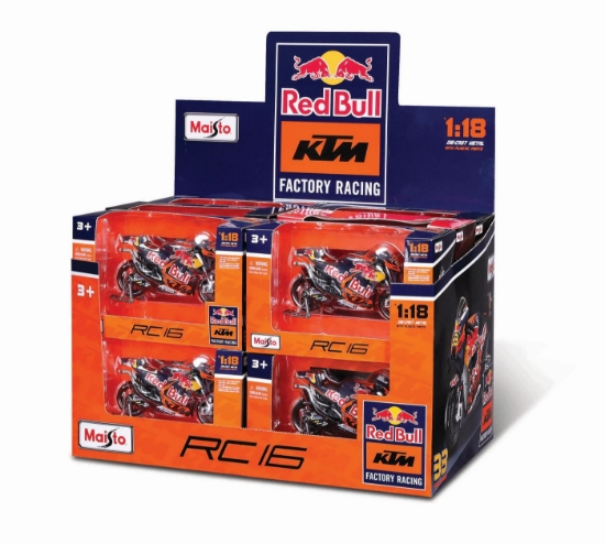 Imagine MAISTO MOTOCICLETA METALICA RED BULL KTM SCARA 1 LA 18