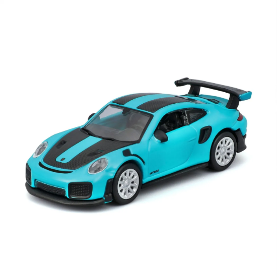 Imagine Maisto mașinuță metalică Speed Icons Porsche 911 GT2 RS Miami Blue, scara 1:64