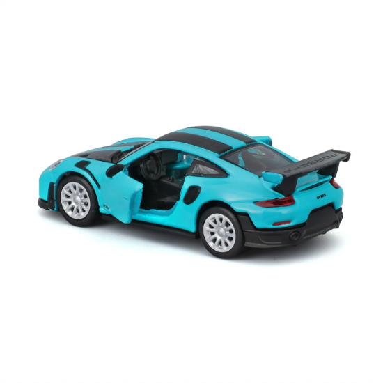Imagine Maisto mașinuță metalică Speed Icons Porsche 911 GT2 RS Miami Blue, scara 1:64
